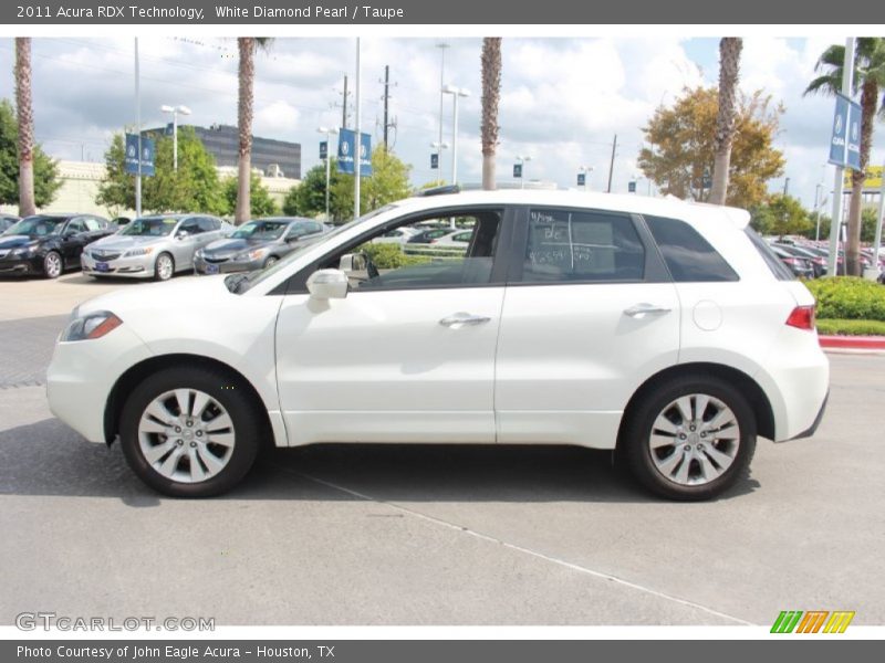 White Diamond Pearl / Taupe 2011 Acura RDX Technology