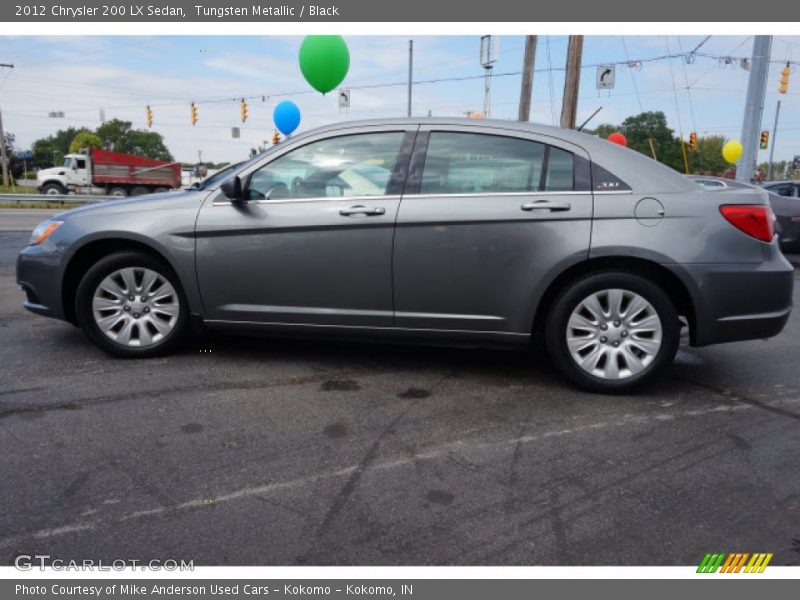 Tungsten Metallic / Black 2012 Chrysler 200 LX Sedan