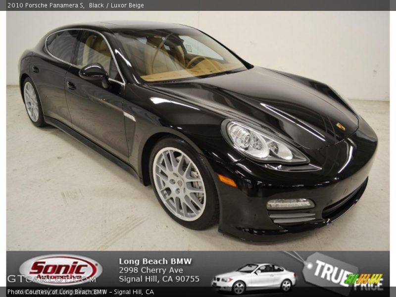Black / Luxor Beige 2010 Porsche Panamera S