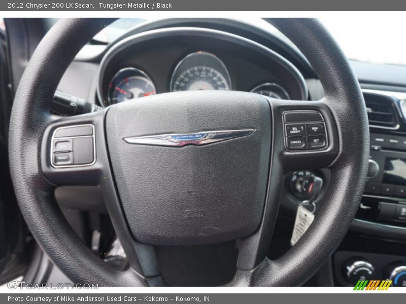 Tungsten Metallic / Black 2012 Chrysler 200 LX Sedan