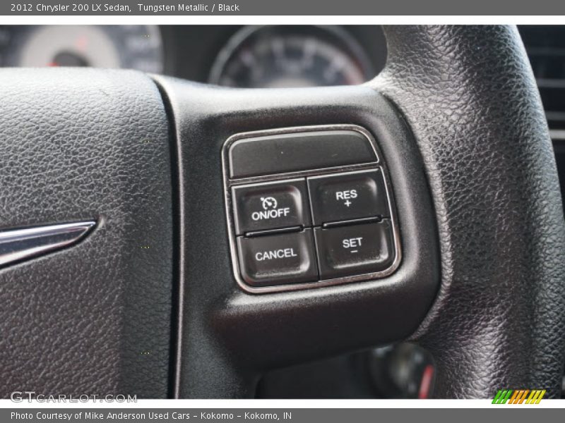 Tungsten Metallic / Black 2012 Chrysler 200 LX Sedan
