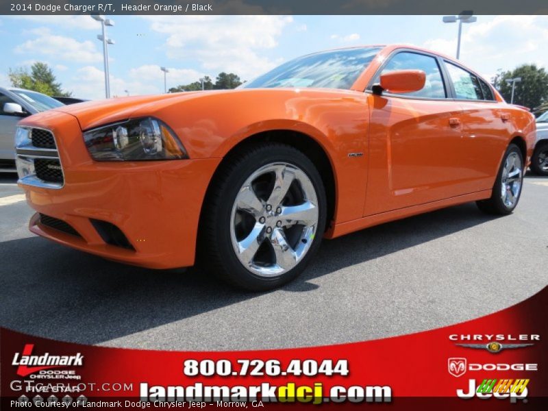Header Orange / Black 2014 Dodge Charger R/T