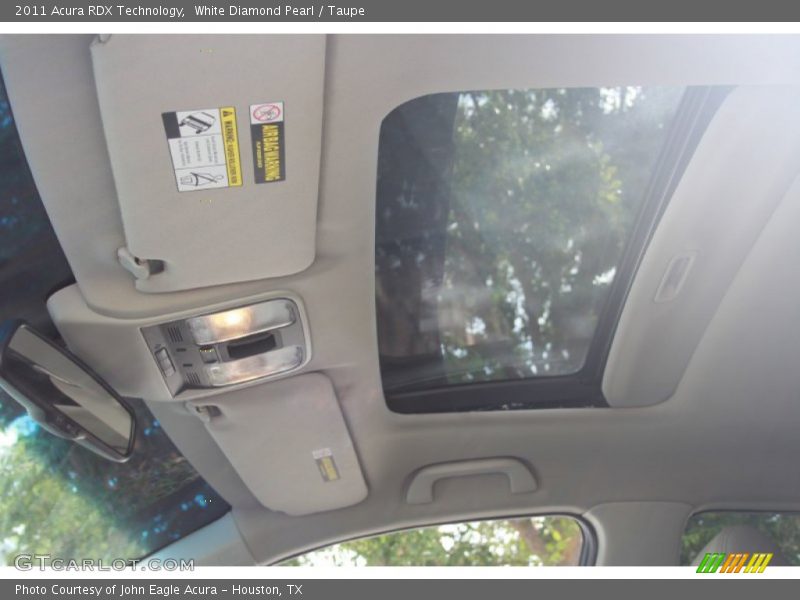 White Diamond Pearl / Taupe 2011 Acura RDX Technology