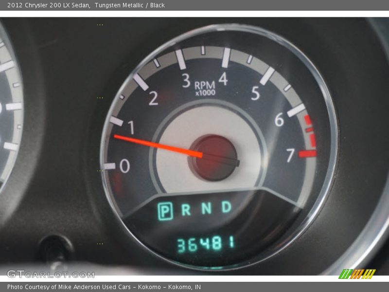 Tungsten Metallic / Black 2012 Chrysler 200 LX Sedan