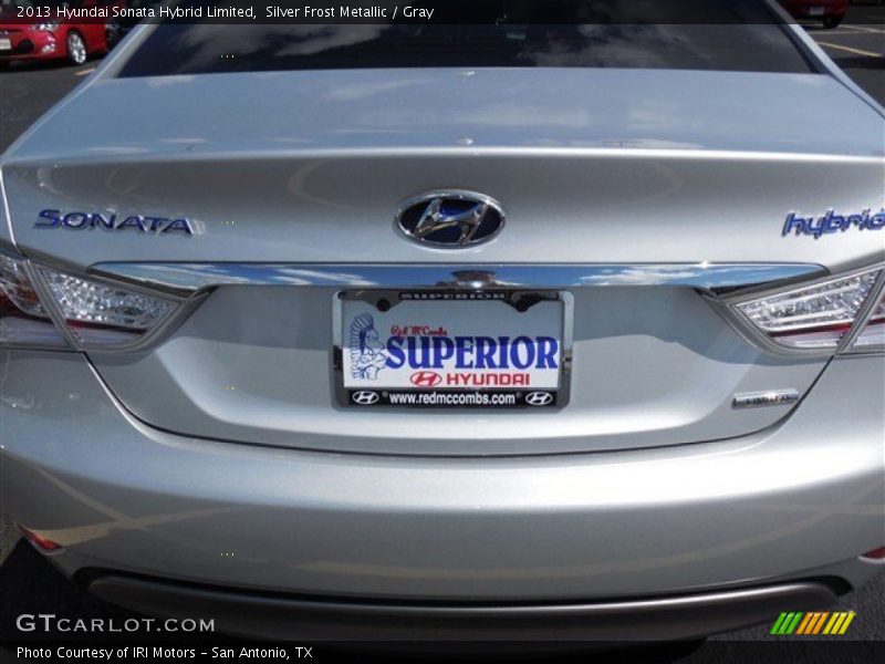 Silver Frost Metallic / Gray 2013 Hyundai Sonata Hybrid Limited
