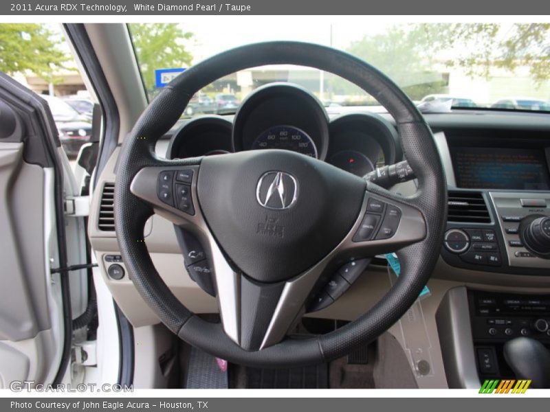 White Diamond Pearl / Taupe 2011 Acura RDX Technology