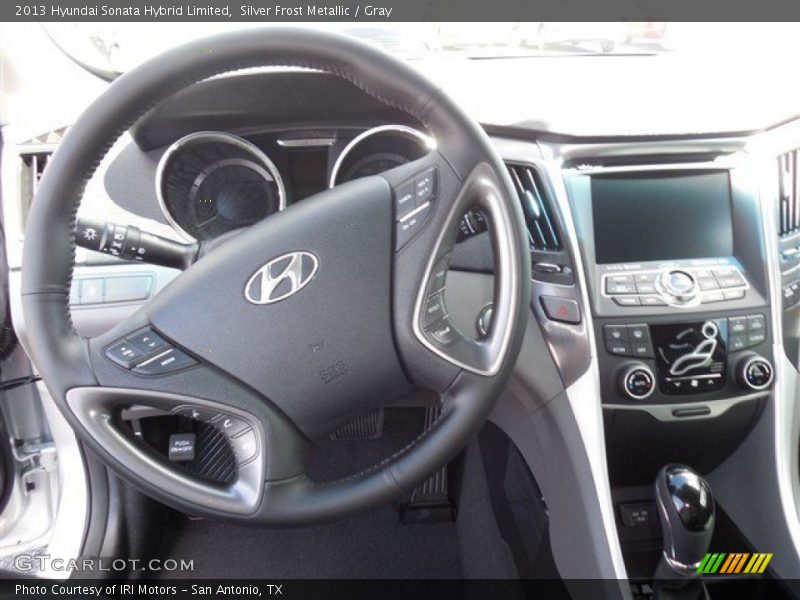 Silver Frost Metallic / Gray 2013 Hyundai Sonata Hybrid Limited