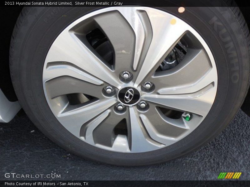 Silver Frost Metallic / Gray 2013 Hyundai Sonata Hybrid Limited