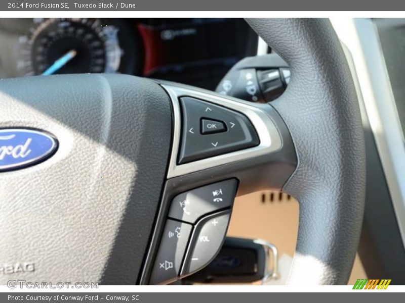 Tuxedo Black / Dune 2014 Ford Fusion SE