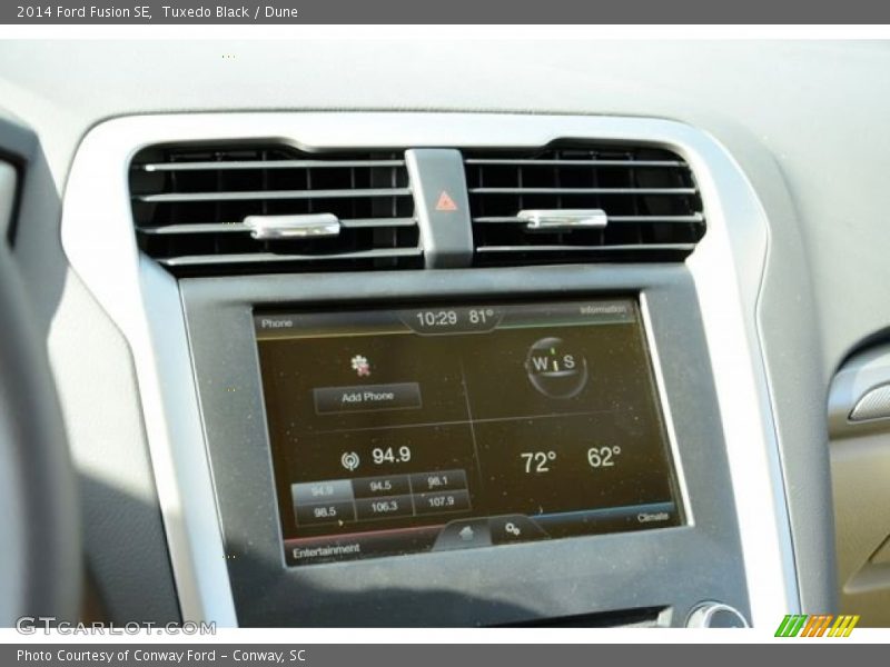 Tuxedo Black / Dune 2014 Ford Fusion SE