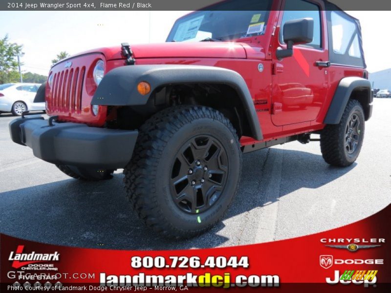 Flame Red / Black 2014 Jeep Wrangler Sport 4x4