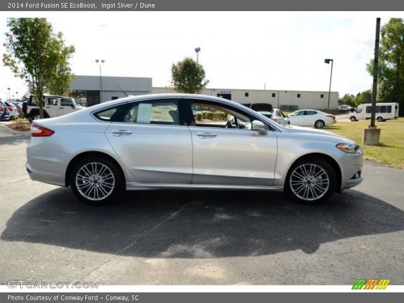 Ingot Silver / Dune 2014 Ford Fusion SE EcoBoost