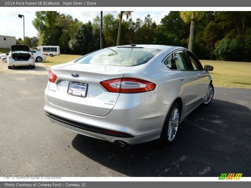 Ingot Silver / Dune 2014 Ford Fusion SE EcoBoost