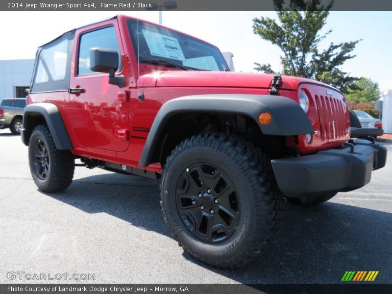 Flame Red / Black 2014 Jeep Wrangler Sport 4x4