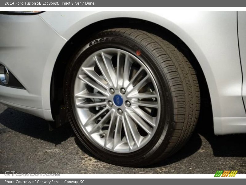 Ingot Silver / Dune 2014 Ford Fusion SE EcoBoost