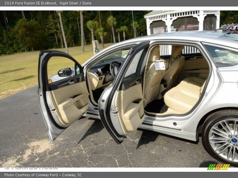 Ingot Silver / Dune 2014 Ford Fusion SE EcoBoost