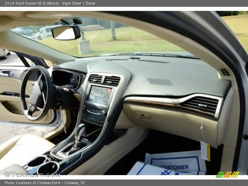 Ingot Silver / Dune 2014 Ford Fusion SE EcoBoost