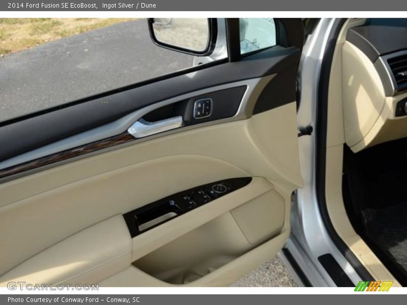 Ingot Silver / Dune 2014 Ford Fusion SE EcoBoost