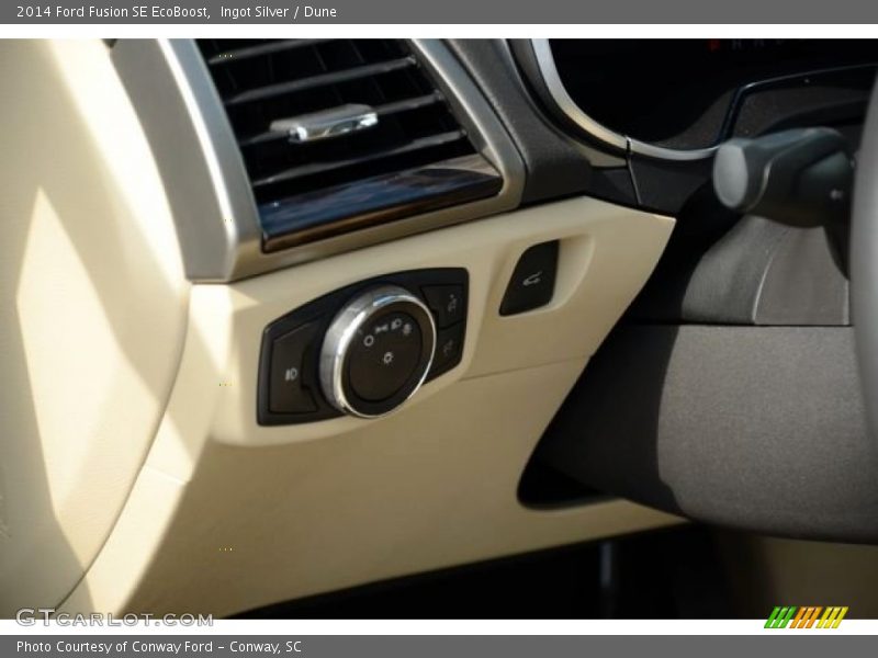 Ingot Silver / Dune 2014 Ford Fusion SE EcoBoost