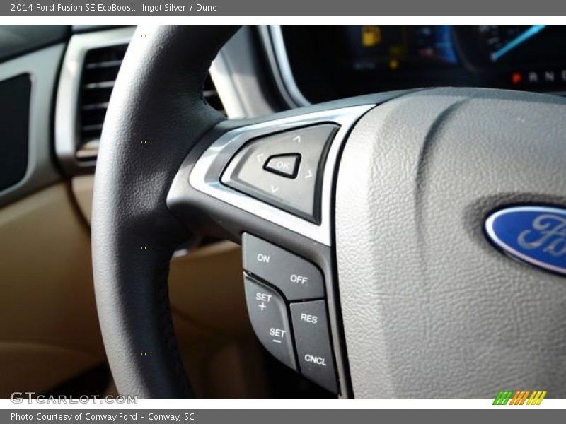 Ingot Silver / Dune 2014 Ford Fusion SE EcoBoost