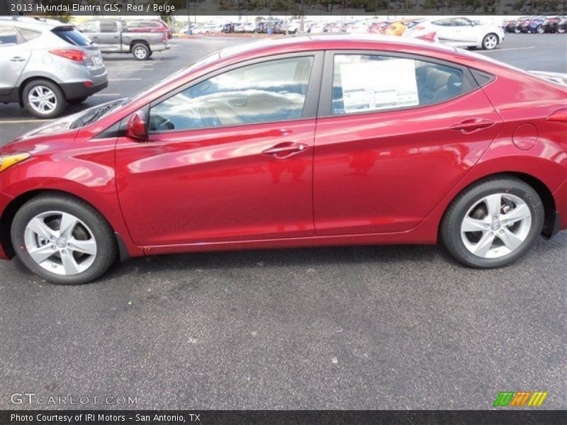 Red / Beige 2013 Hyundai Elantra GLS