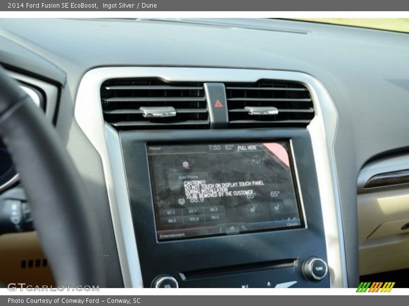 Ingot Silver / Dune 2014 Ford Fusion SE EcoBoost