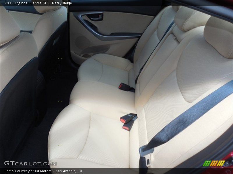Red / Beige 2013 Hyundai Elantra GLS