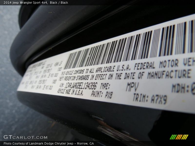 Black / Black 2014 Jeep Wrangler Sport 4x4