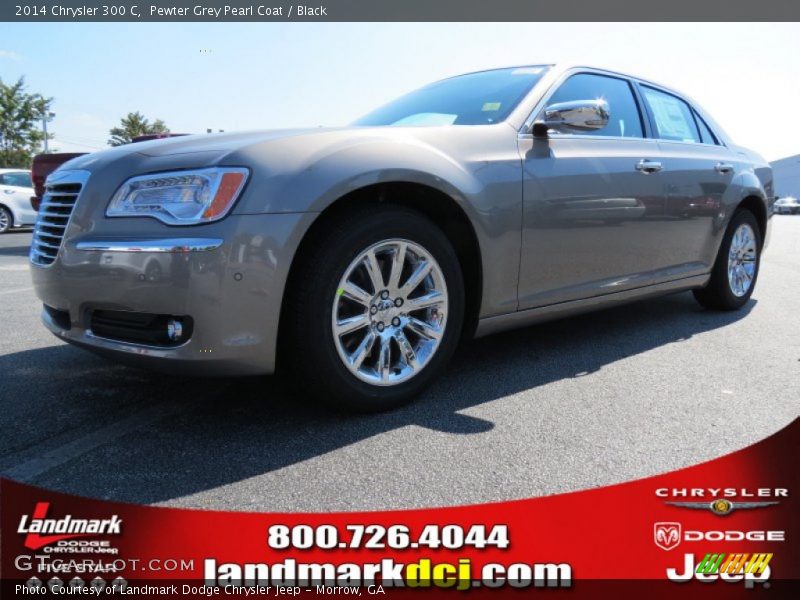 Pewter Grey Pearl Coat / Black 2014 Chrysler 300 C