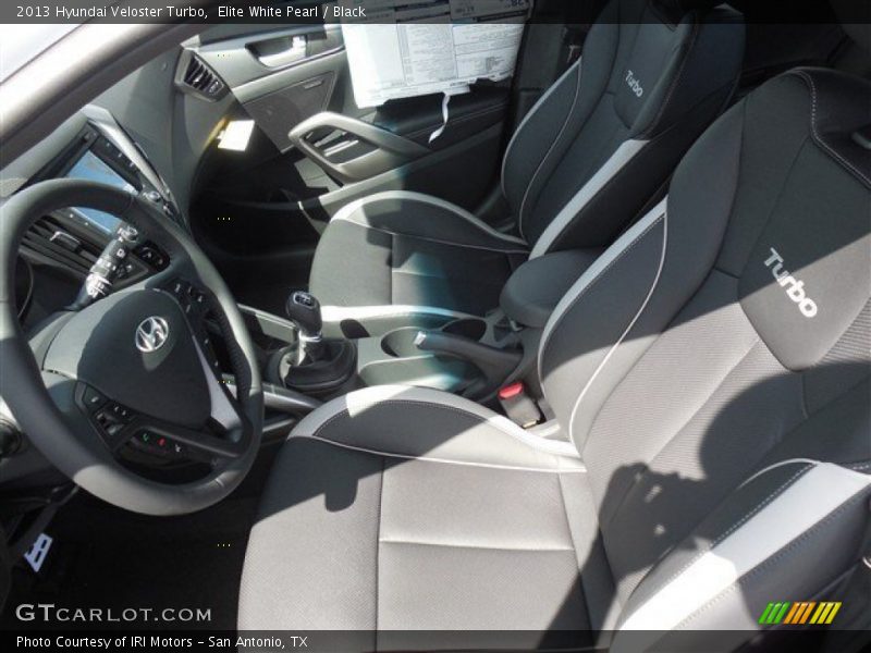 Elite White Pearl / Black 2013 Hyundai Veloster Turbo