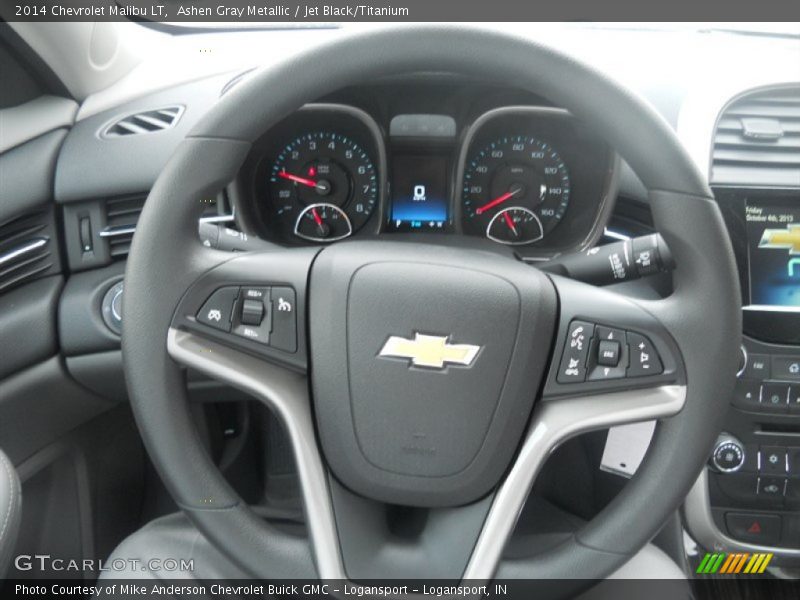 Ashen Gray Metallic / Jet Black/Titanium 2014 Chevrolet Malibu LT