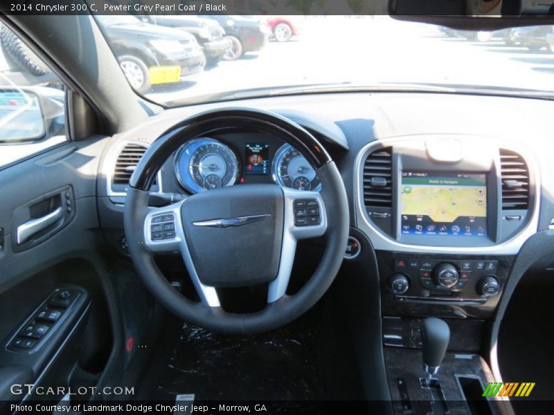 Pewter Grey Pearl Coat / Black 2014 Chrysler 300 C