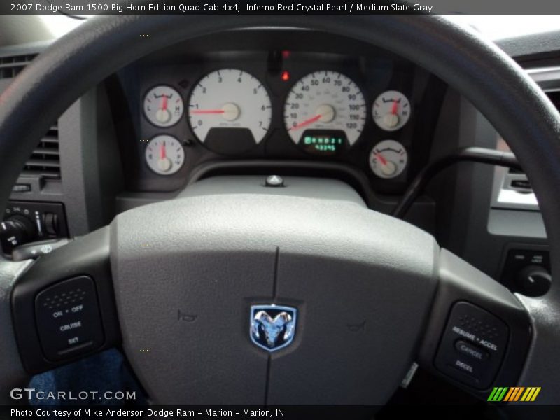 Inferno Red Crystal Pearl / Medium Slate Gray 2007 Dodge Ram 1500 Big Horn Edition Quad Cab 4x4