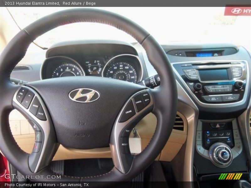 Red Allure / Beige 2013 Hyundai Elantra Limited