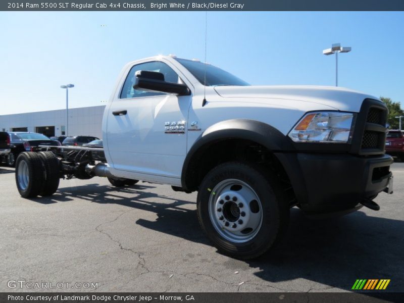 Bright White / Black/Diesel Gray 2014 Ram 5500 SLT Regular Cab 4x4 Chassis