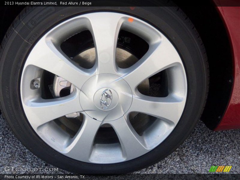Red Allure / Beige 2013 Hyundai Elantra Limited