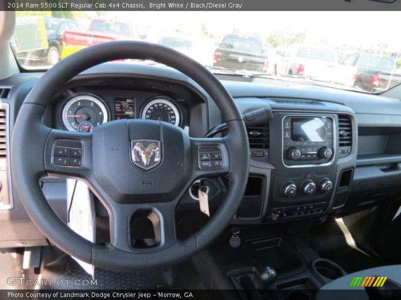 Bright White / Black/Diesel Gray 2014 Ram 5500 SLT Regular Cab 4x4 Chassis