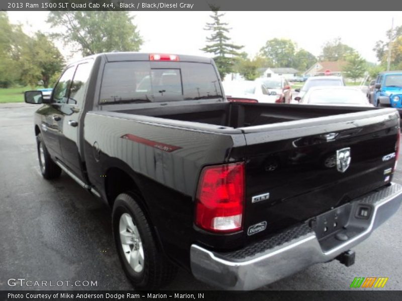 Black / Black/Diesel Gray 2013 Ram 1500 SLT Quad Cab 4x4