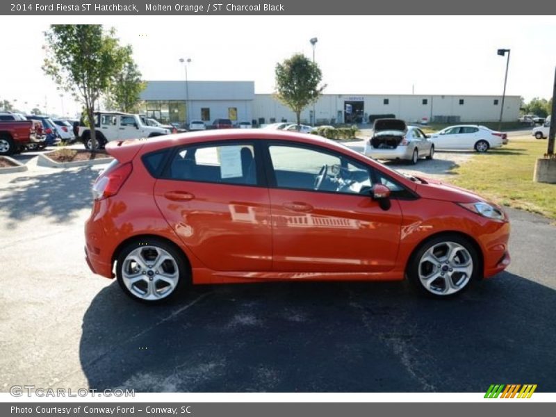 Molten Orange / ST Charcoal Black 2014 Ford Fiesta ST Hatchback