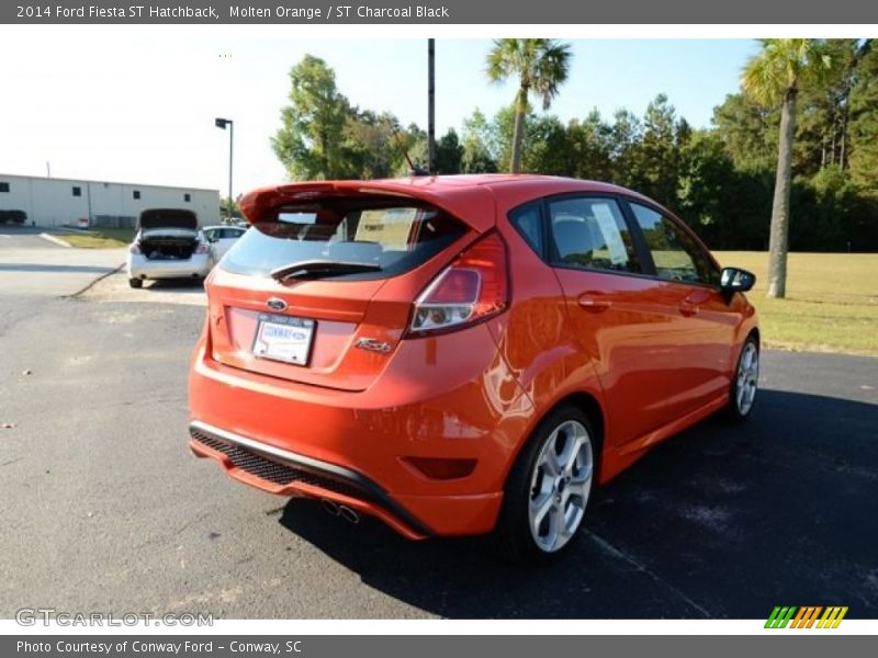 Molten Orange / ST Charcoal Black 2014 Ford Fiesta ST Hatchback