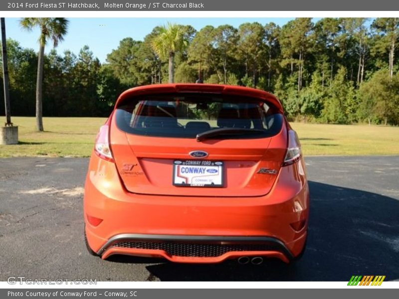 Molten Orange / ST Charcoal Black 2014 Ford Fiesta ST Hatchback