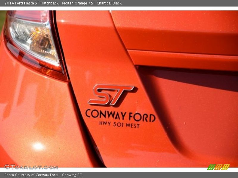 Molten Orange / ST Charcoal Black 2014 Ford Fiesta ST Hatchback