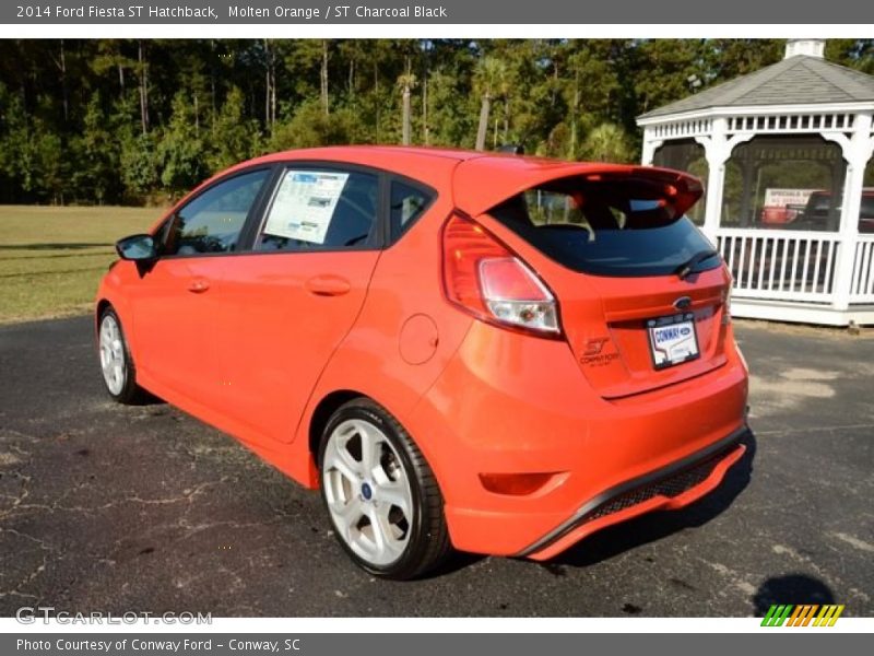 Molten Orange / ST Charcoal Black 2014 Ford Fiesta ST Hatchback