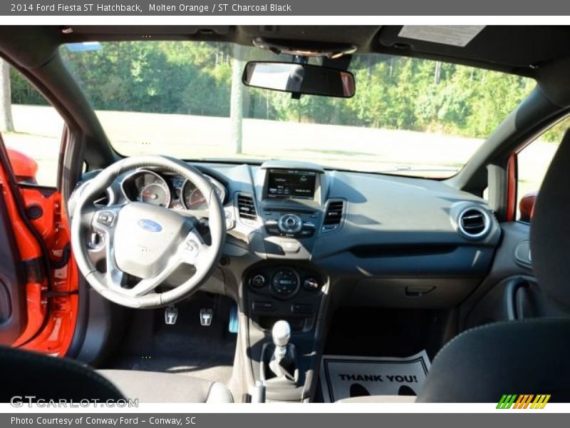 Molten Orange / ST Charcoal Black 2014 Ford Fiesta ST Hatchback