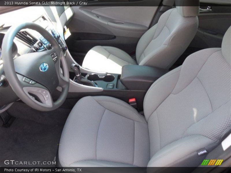 Midnight Black / Gray 2013 Hyundai Sonata GLS
