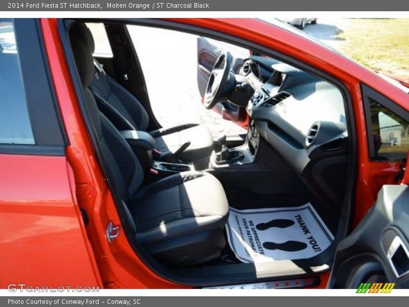Molten Orange / ST Charcoal Black 2014 Ford Fiesta ST Hatchback