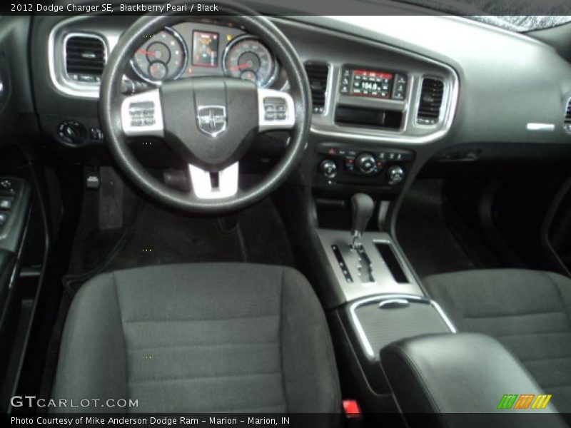 Blackberry Pearl / Black 2012 Dodge Charger SE