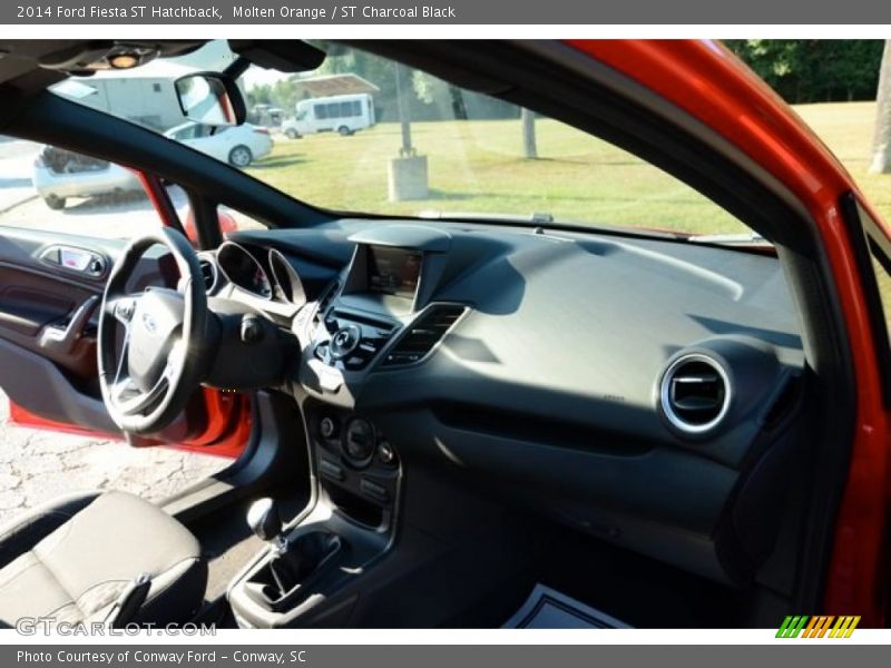 Molten Orange / ST Charcoal Black 2014 Ford Fiesta ST Hatchback