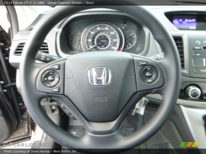 Urban Titanium Metallic / Black 2014 Honda CR-V LX AWD