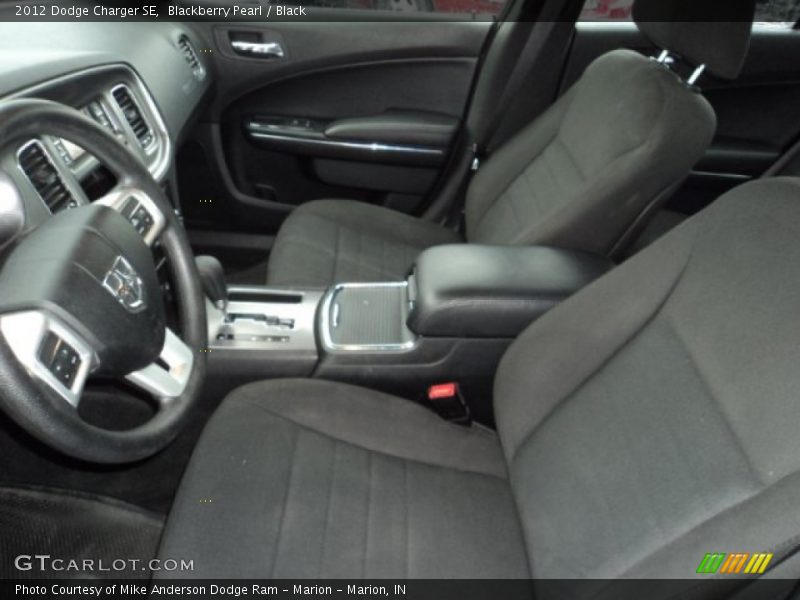 Blackberry Pearl / Black 2012 Dodge Charger SE
